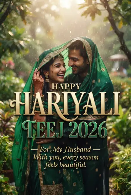happy hariyali teej 2026 wishes for wife - Happy Hariyali Teej 2026