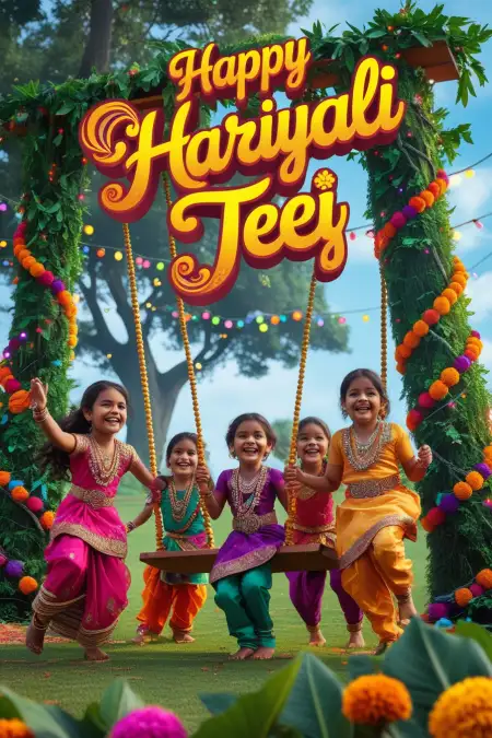 Happy Hariyali Teej Images For Facebook Story - Free Happy Hariyali Teej Download