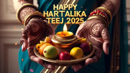 Happy Hartalika Teej 2025 Celebration Wallpapers - Free Wallpaper Download