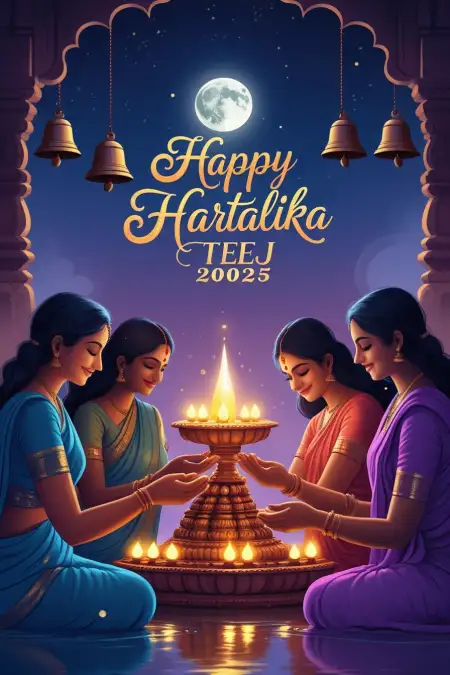 Happy Hartalika Teej 2025 Cultural Celebration Pics - Free Happy Hartalika Teej 2025 Download