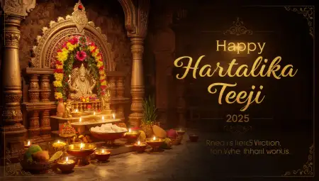 Happy Hartalika Teej 2025 Devotional Wallpapers - Free Wallpaper Download