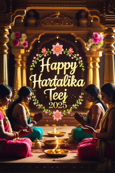 Happy Hartalika Teej 2025 God Images Shiva Parvati - Free Happy Hartalika Teej 2025 Download