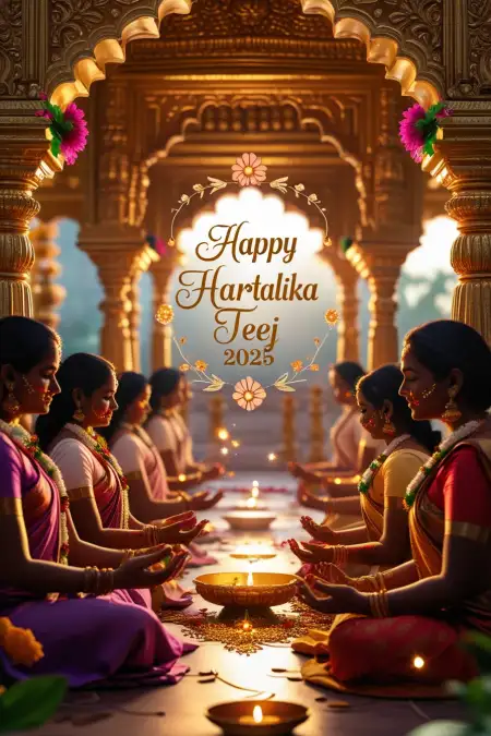 Happy Hartalika Teej 2025 HD PNG Free Download - Free Happy Hartalika Teej 2025 Download