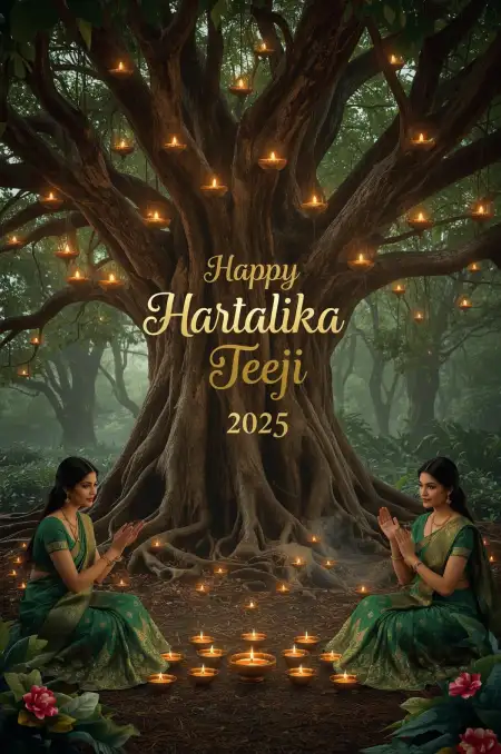 Happy Hartalika Teej 2025 Instagram Captions - Free Happy Hartalika Teej 2025 Download