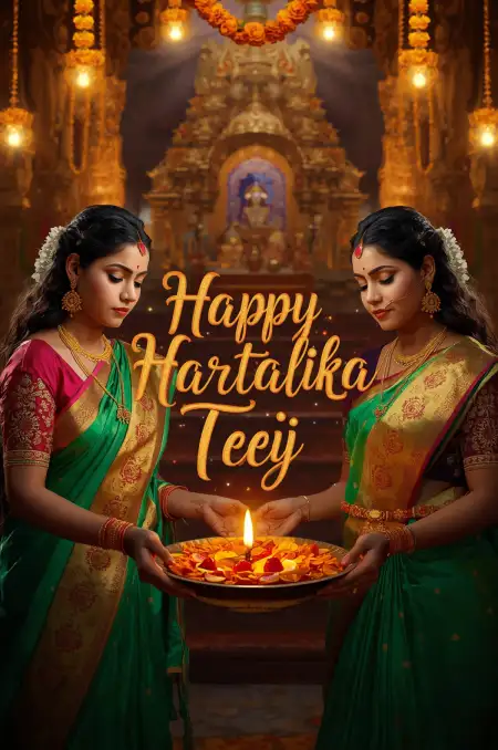 Happy Hartalika Teej 2025 Motivational Quotes - Free Happy Hartalika Teej 2025 Download