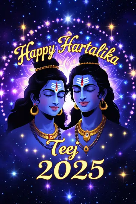 Happy Hartalika Teej 2025 Puja Images Download - Free Puja Images Download