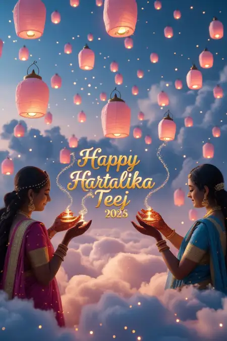 Happy Hartalika Teej 2025 Shayari In Hindi - Free Hindi Shayari Download