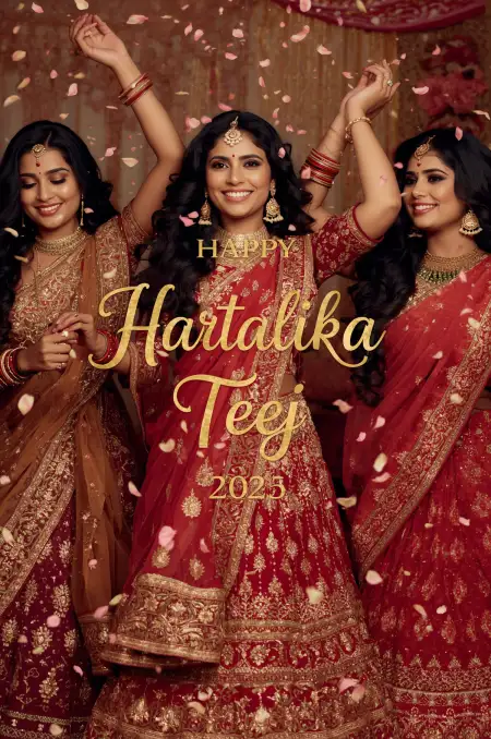 Happy Hartalika Teej 2025 Wishes For Husband - Free Happy Hartalika Teej 2025 Download