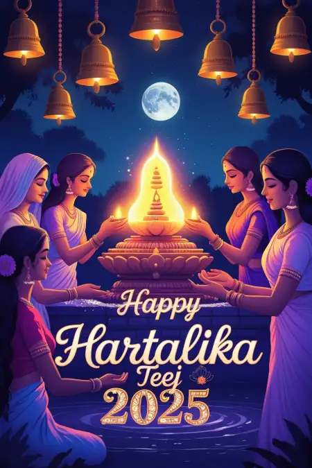 Happy Hartalika Teej 2025 Wishes For Sister - Free Happy Hartalika Teej 2025 Download