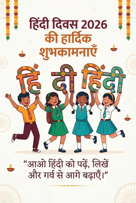 Happy Hindi Diwas Wishes For Students 2026