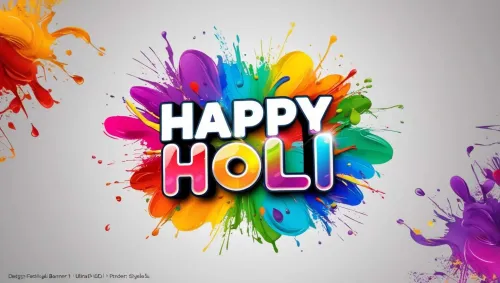 happy holi 2025 text effect photo