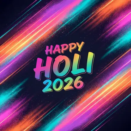 Free Happy Holi 2026 Aesthetic Wallpaper Image Download