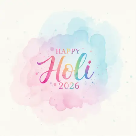 Free Happy Holi 2026 Beautiful Quotes Image Download