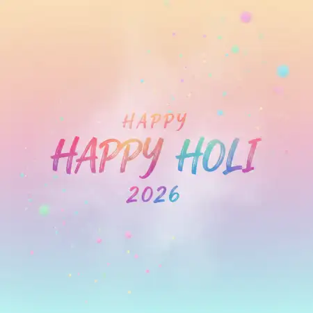 Free Happy Holi 2026 Digital Greeting Card Image Download