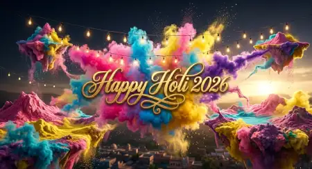 Happy Holi 2026 Greeting Card For Whatsapp Status 2 - Free Happy Holi Greeting Card 2026 Download