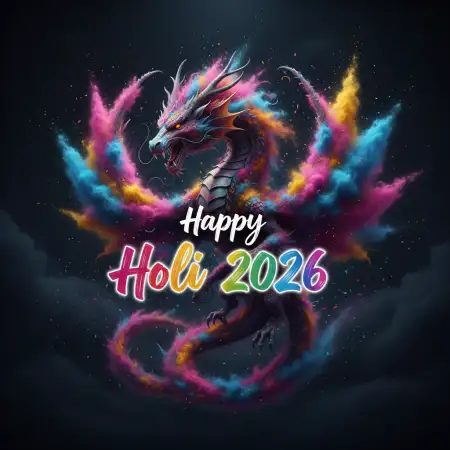 Happy Holi 2026 Greeting Card Free Editable 2 - Free Happy Holi Greeting Card 2026 Download