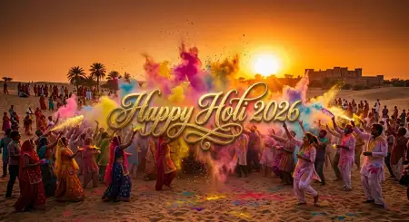Happy Holi 2026 Greeting Card Jpg Hd 2 - Free Happy Holi Greeting Card 2026 Download