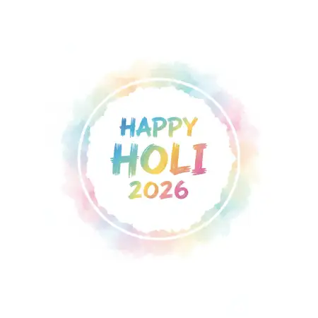 Free Happy Holi 2026 Greeting Template Psd Image Download