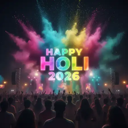 Free Happy Holi 2026 Instagram Reel Caption Image Download
