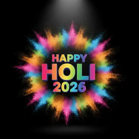 Free Happy Holi 2026 Kids Wishes Image Download