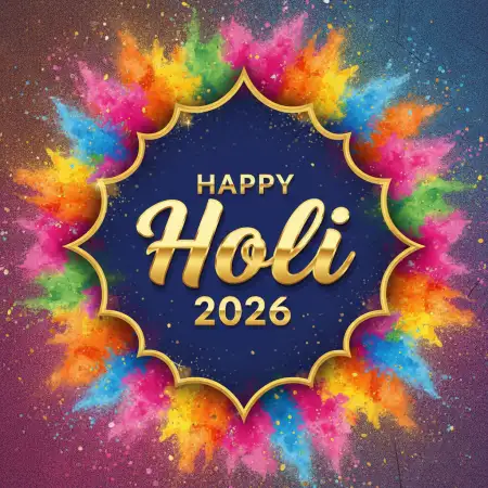 Free Happy Holi 2026 Messages For Family Image Download