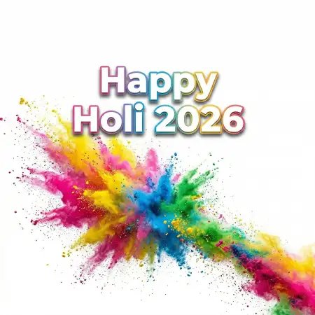 Free Happy Holi 2026 Photo Transparent Background Background Image Download