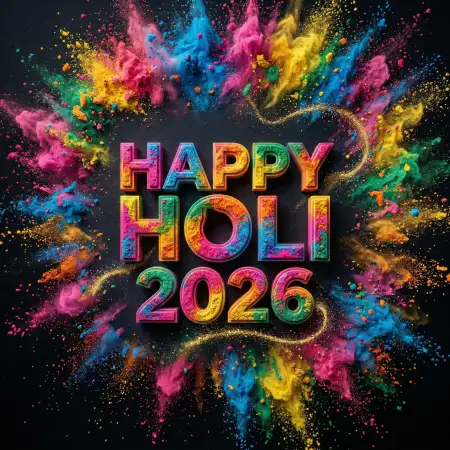Free Happy Holi 2026 Photo Trending Design Background Image Download