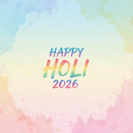 Free Happy Holi 2026 Social Media Post Image Download