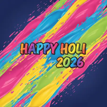 Free Happy Holi 2026 Vector Background Image Download