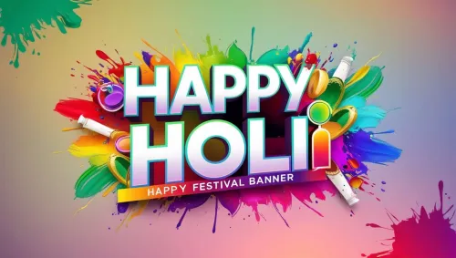 happy holi calligraphy hd image download