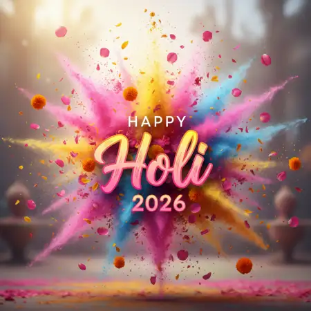 Happy Holi Celebration 2026 Artistic Background - Free Happy Holi Celebration 2026 Download