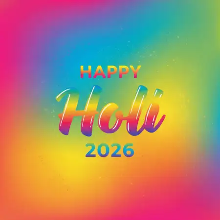 Happy Holi Celebration 2026 Colorful Typography - Free Happy Holi Celebration 2026 Download