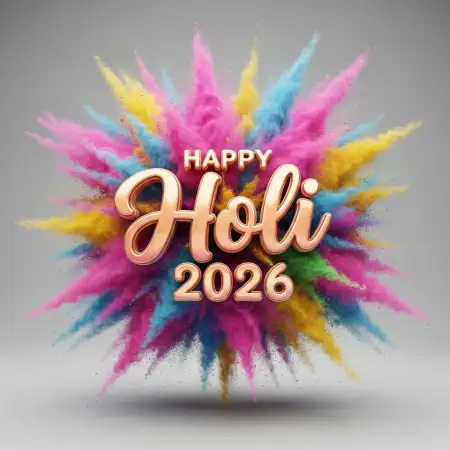 Happy Holi Celebration 2026 Happy Holi Text Png 2 - Free Happy Holi Celebration 2026 Download