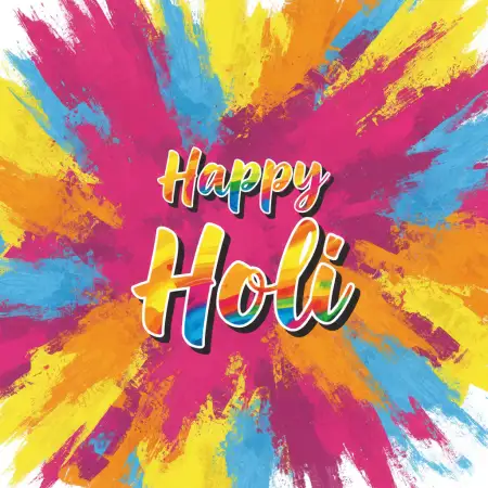Happy Holi Greeting Card Abstract Color Background - Free Happy Holi Greeting Card Design 2026 Download