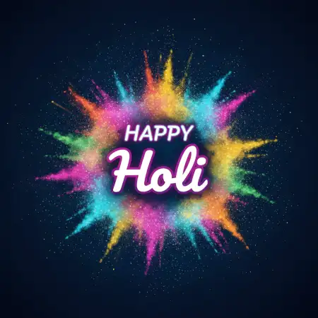 Free Happy Holi Greeting Card Ai Generated Design 2 Image Download