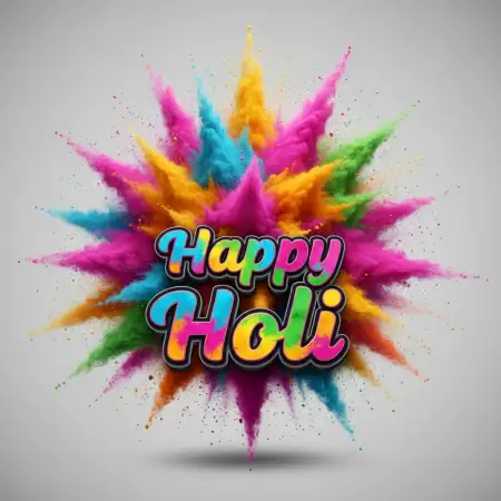 Free Happy Holi Greeting Card Digital Art Background Image Download