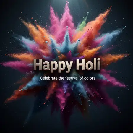 Happy Holi Greeting Card Festival Celebration Theme 2 - Free Happy Holi Celebration 2026 Download