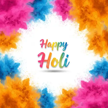 Happy Holi Greeting Card Indian Cultural Theme - Free Happy Holi Greeting Card Design 2026 Download