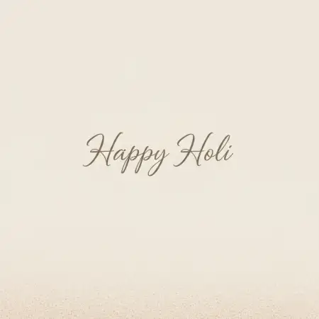 Free Happy Holi Greeting Card Minimal Design Image Download