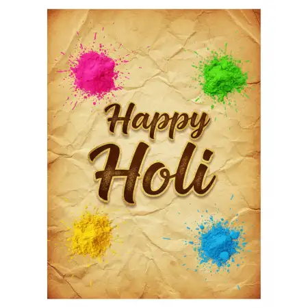 Free Happy Holi Greeting Card Printable Card Template 2 Image Download