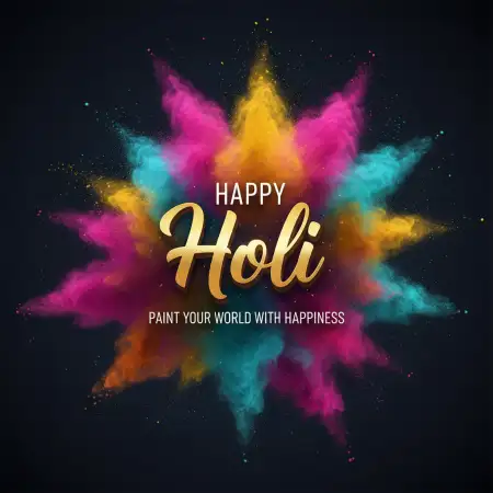 Happy Holi Greeting Card Psd Template Free - Free Happy Holi Greeting Card Design 2026 Download