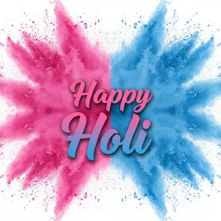 Happy Holi Greeting Card Social Media Template - Free Happy Holi Greeting Card Design 2026 Download