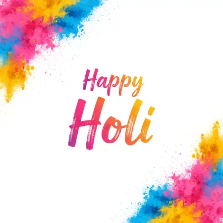 Free Happy Holi Greeting Card Template Editable 2 Image Download