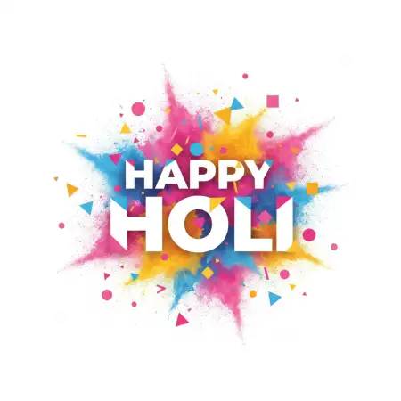 Free Happy Holi Greeting Card Transparent Png Image Download