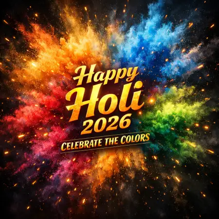 Happy Holi Wishes 2026 Animated Gif - Free Happy Holi Wishes 2026 Download