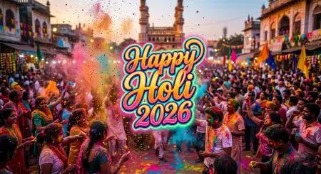 Free Happy Holi Wishes 2026 Best Instagram Bio Line Image Download