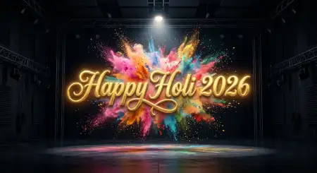 Free Happy Holi Wishes 2026 Corporate Greeting Message Format Image Download