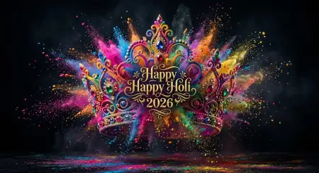 Free Happy Holi Wishes 2026 Festival Celebration Caption Ideas Image Download