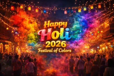 Happy Holi Wishes 2026 Festival Status Lines - Free Happy Holi Wishes 2026 Download