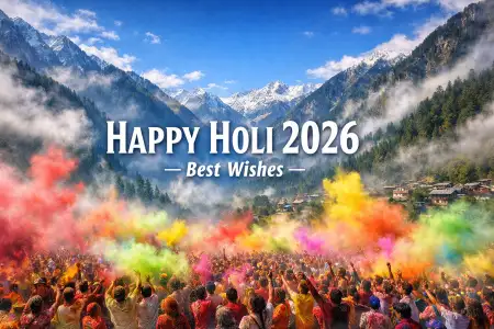 Happy Holi Wishes 2026 Festive Quotes - Free Happy Holi Wishes 2026 Download
